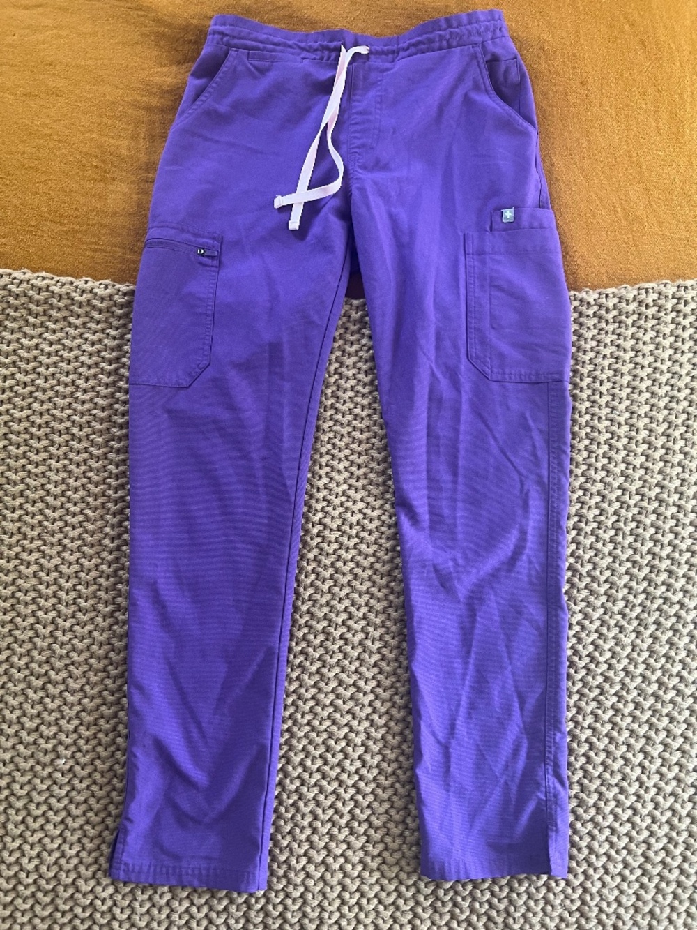 Figs Women's Yola Skinny Scrub Pants in Limited Edition Ultra Violet Sz Small